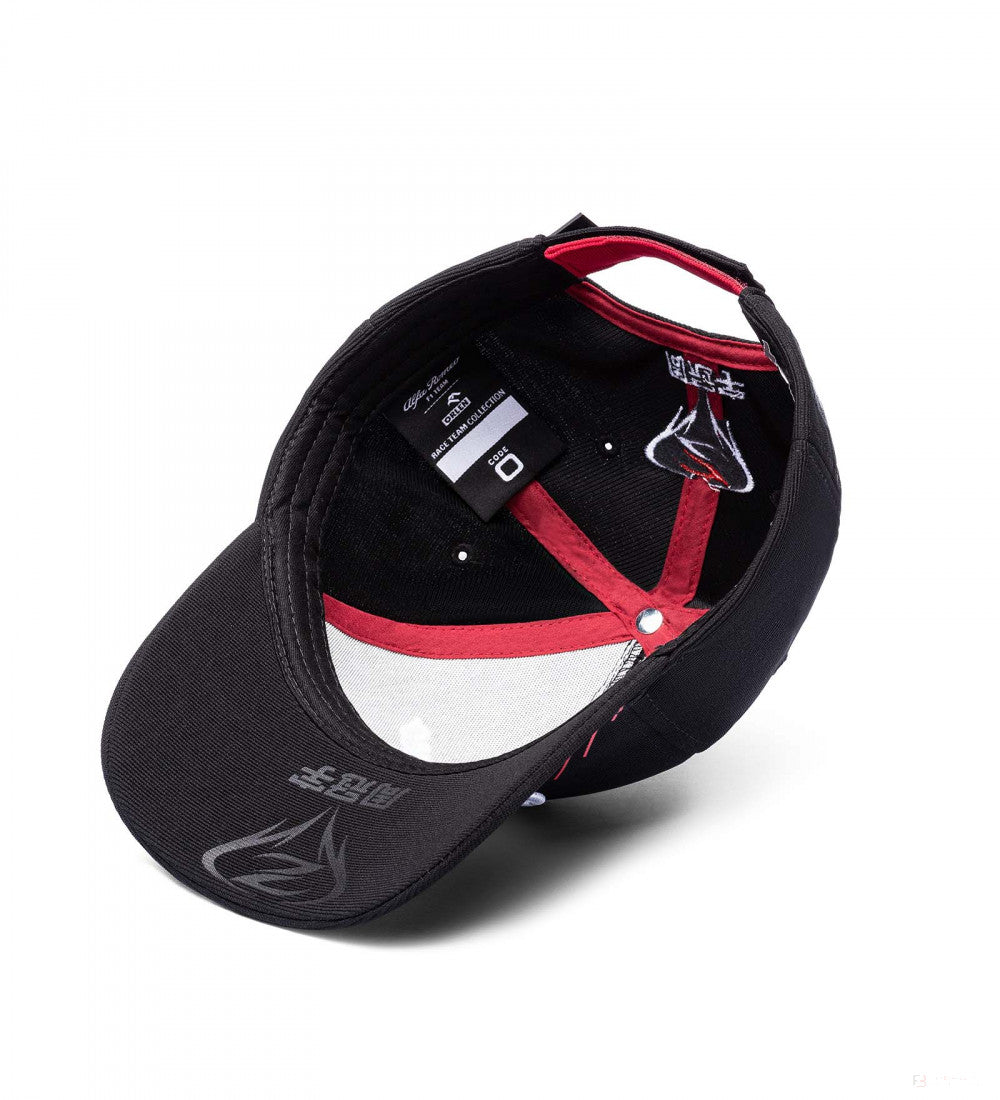 Alfa Romeo Baseball Cap, Zhou Guanyu Team, Adult, Black, 2022