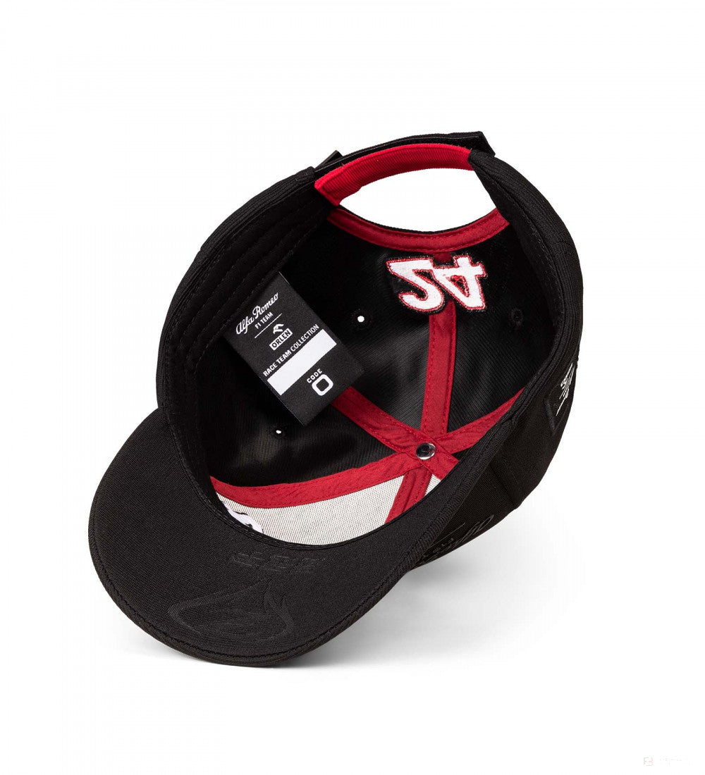 Alfa Romeo Baseball Cap, Zhou Guanyu Team, Adult, Black, 2022