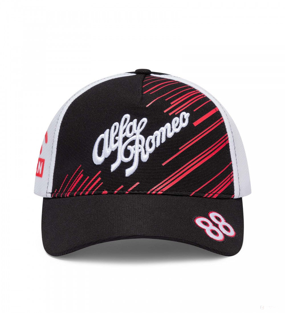 Alfa Romeo Baseball Cap, Robert Kubica Team, Adult, Black, 2022