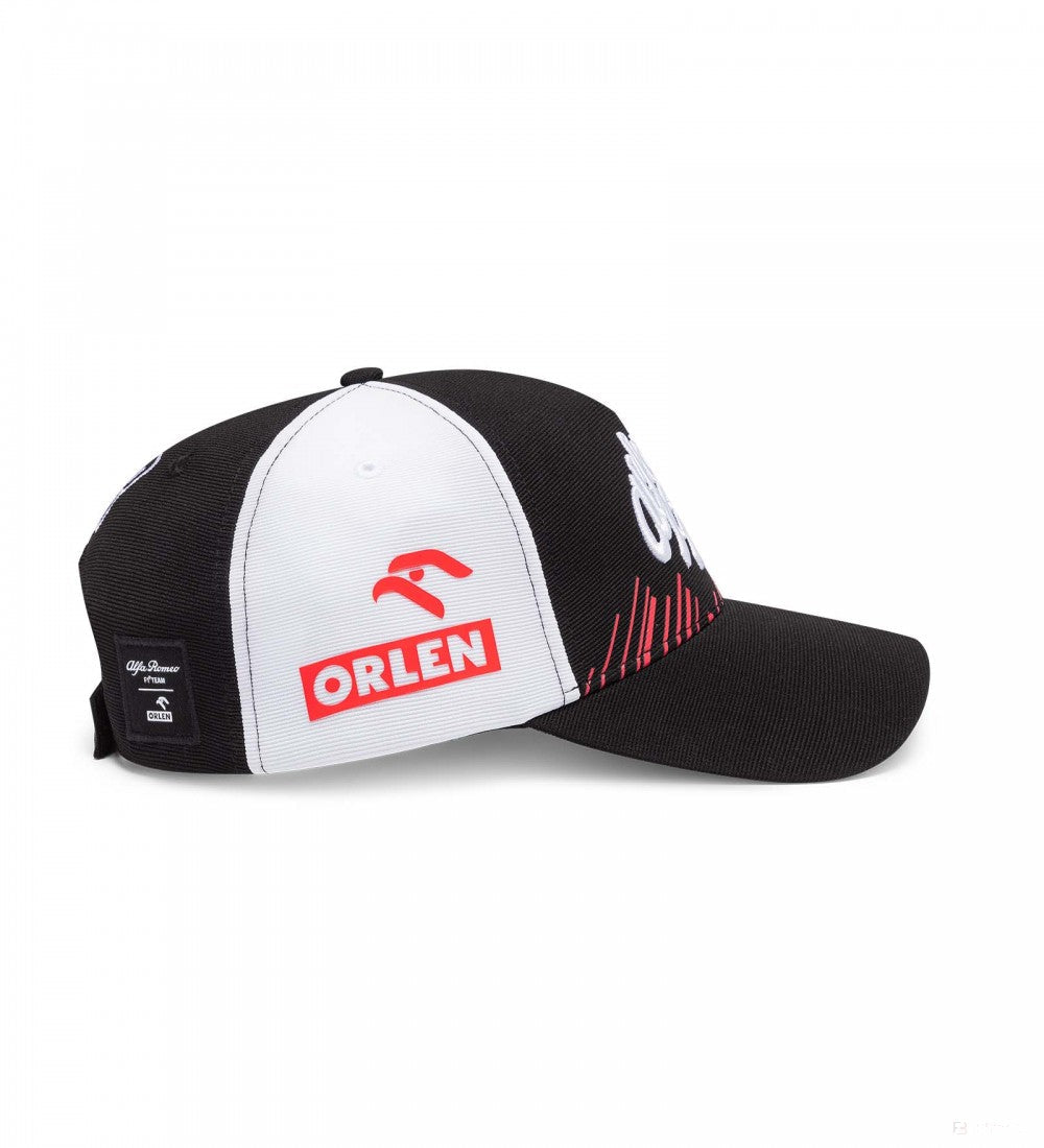 Alfa Romeo Baseball Cap, Robert Kubica Team, Adult, Black, 2022