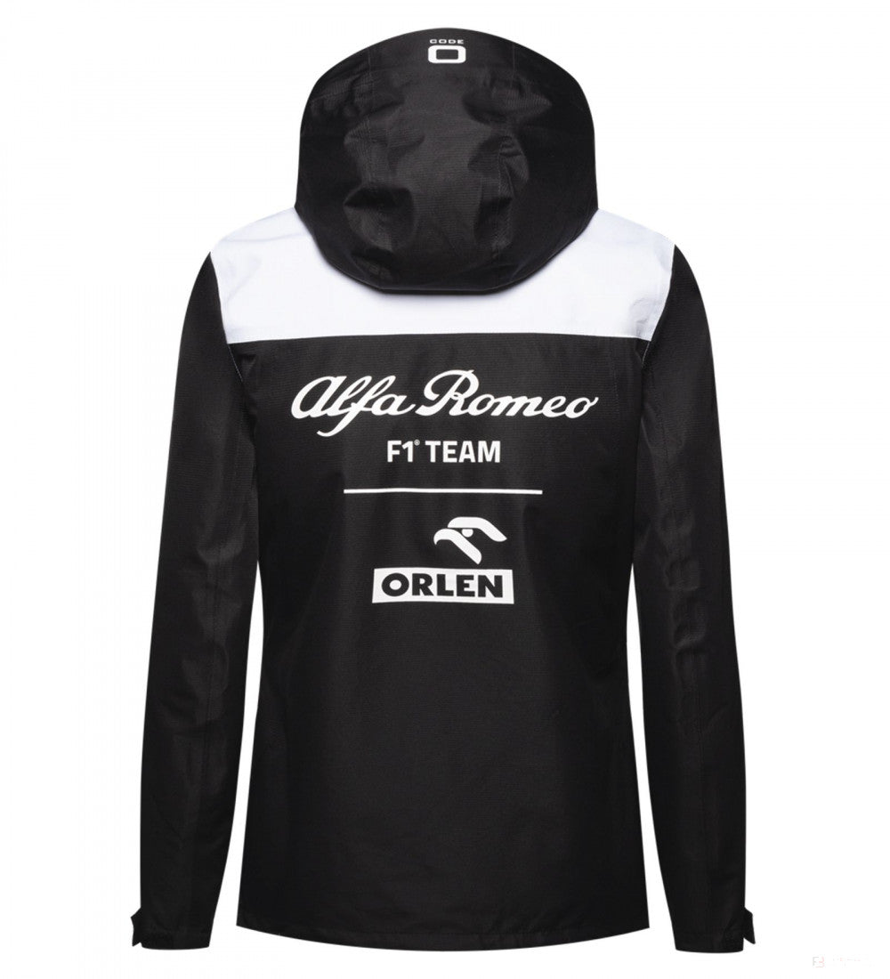 Alfa Romeo Womens Team Rain Jacket, Black, 2022