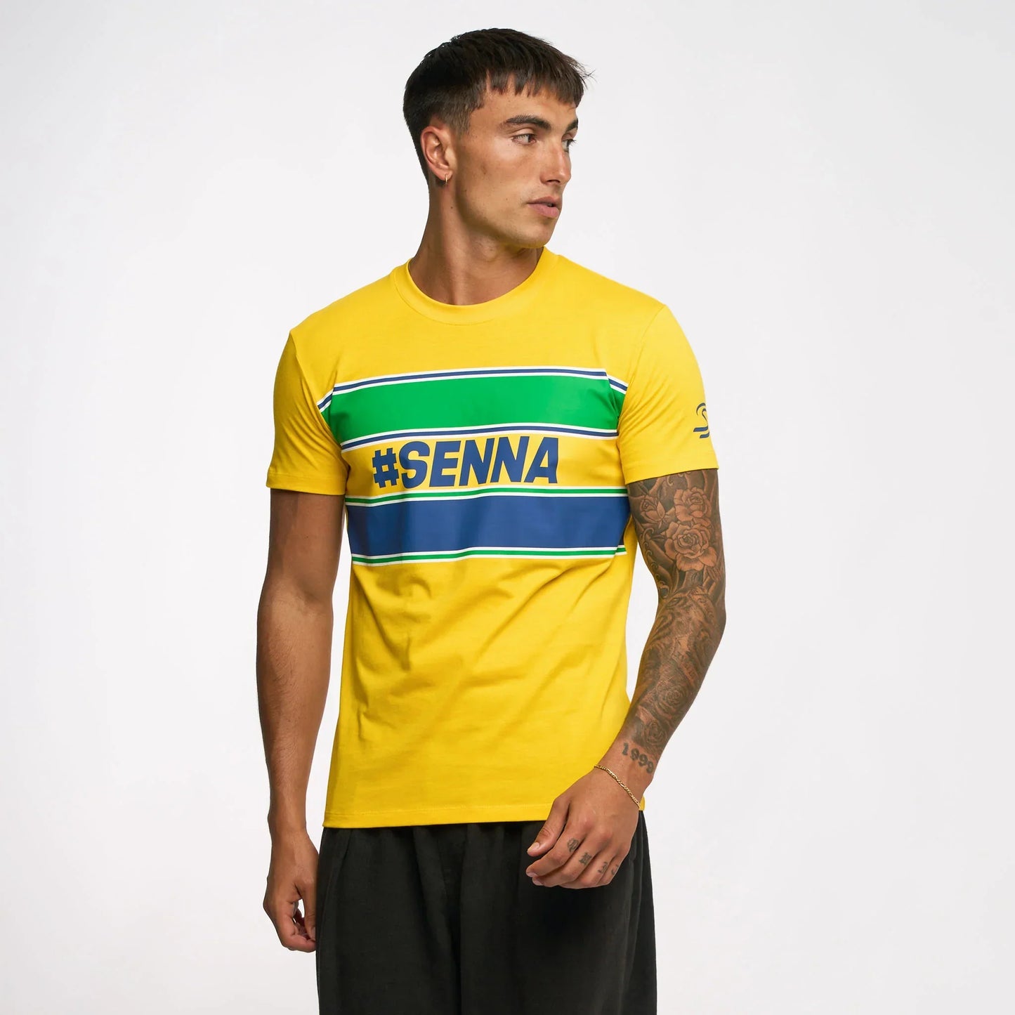 Ayrton Senna t-shirt, #SENNA, yellow