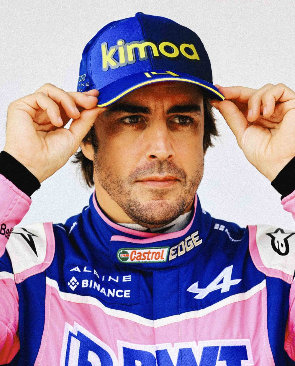 Alpine Baseball Cap, Fernando Alonso Kimoa Spain GP, Blue, 2022