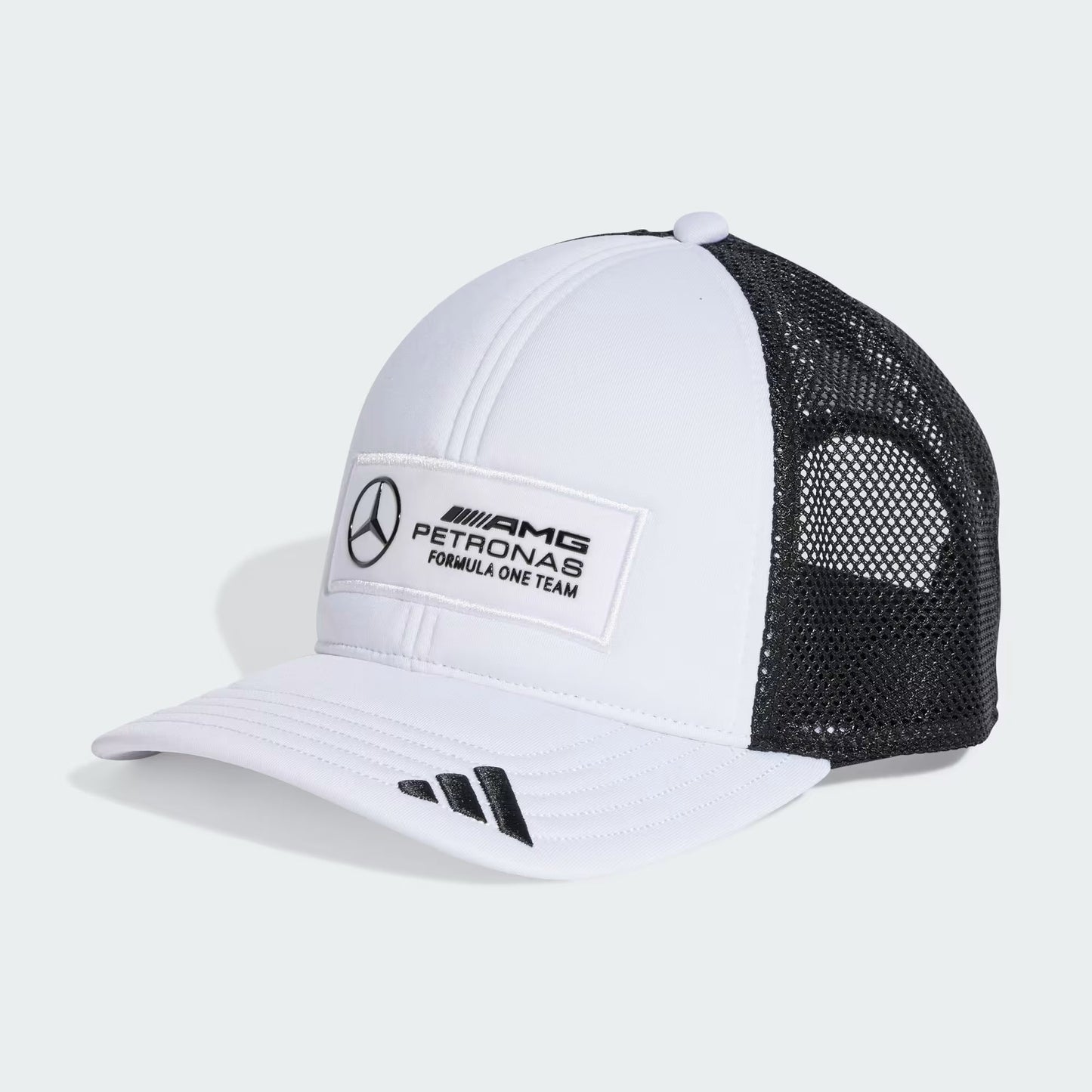 Mercedes cap, trucker, long logo, white 🔥