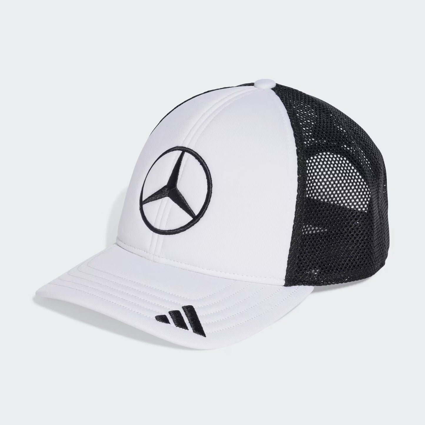 Mercedes cap, trucker, big logo, white/black 🔥