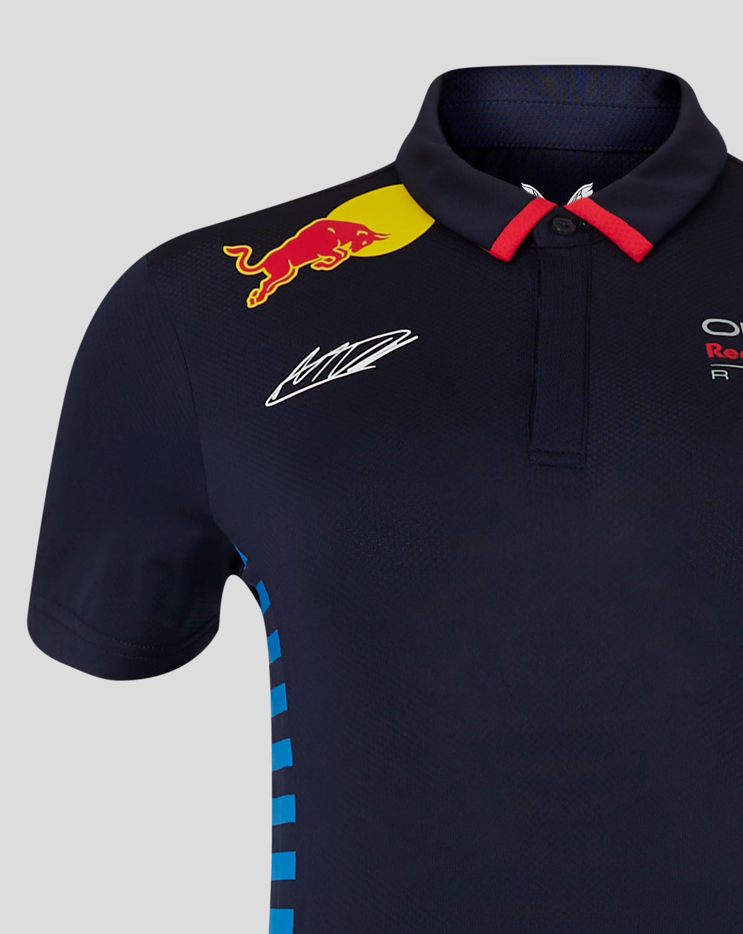 Red Bull polo, Castore, Max Verstappen, women, blue