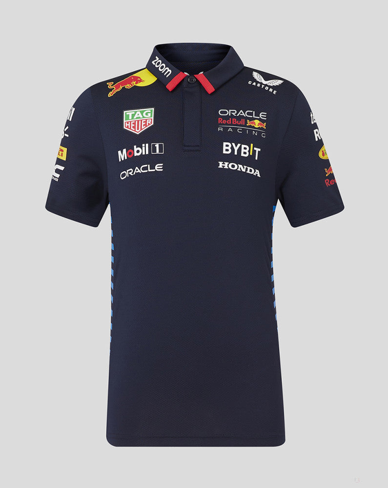 Red Bull polo, Castore, team, kids, blue, 2024
