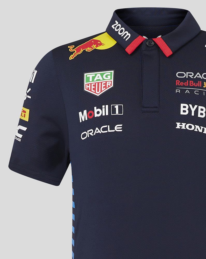 Red Bull polo, Castore, team, kids, blue, 2024