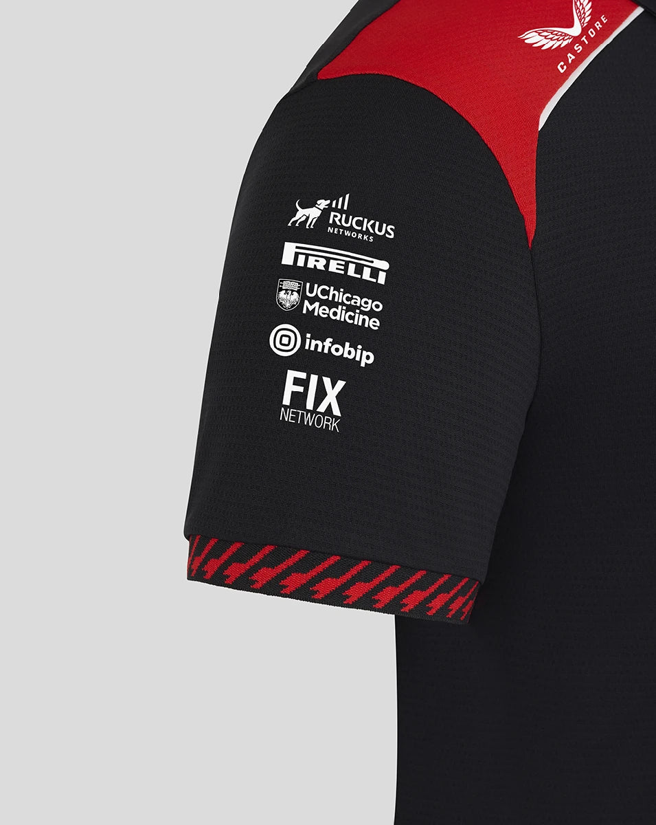 Haas F1 polo, team, black