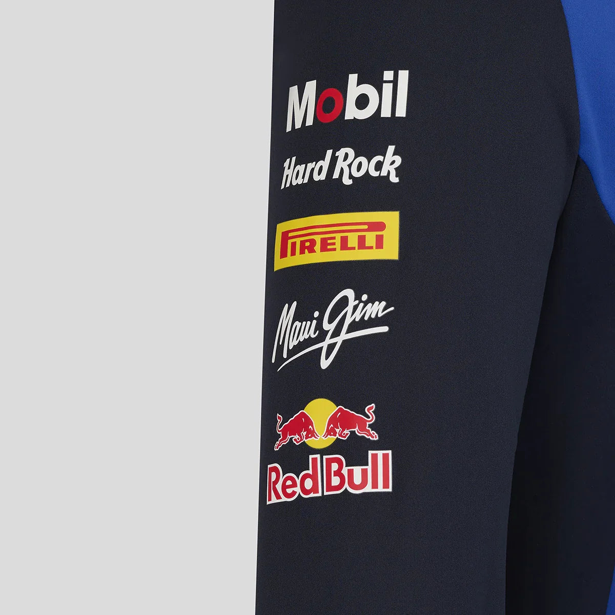 Red Bull hoodie, team, full zip, blue