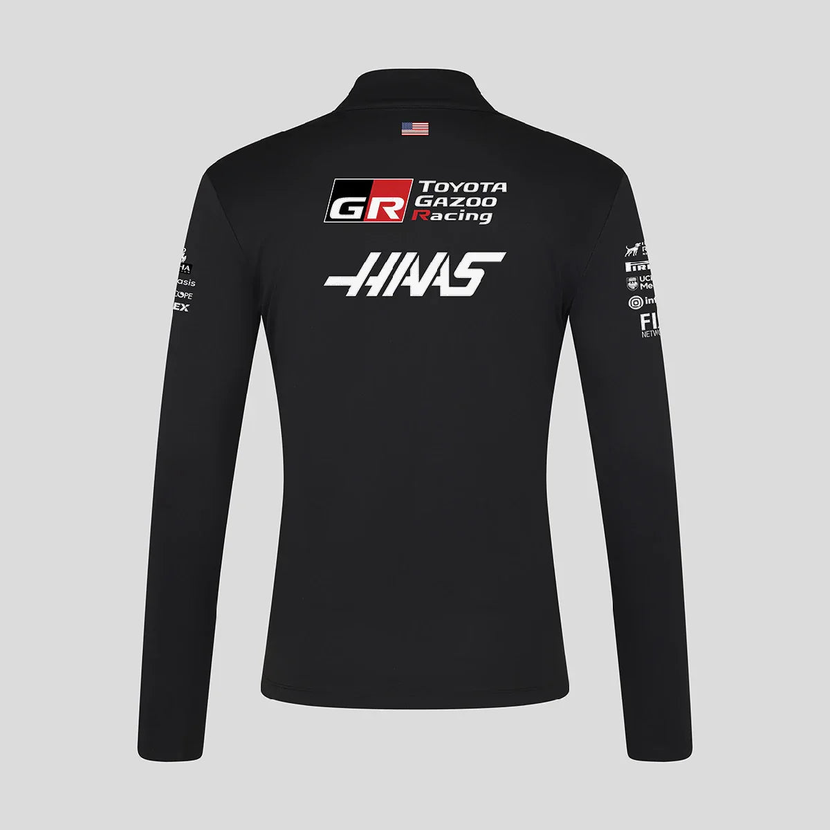 Haas F1 sweatshirt, quarter zip, team, black
