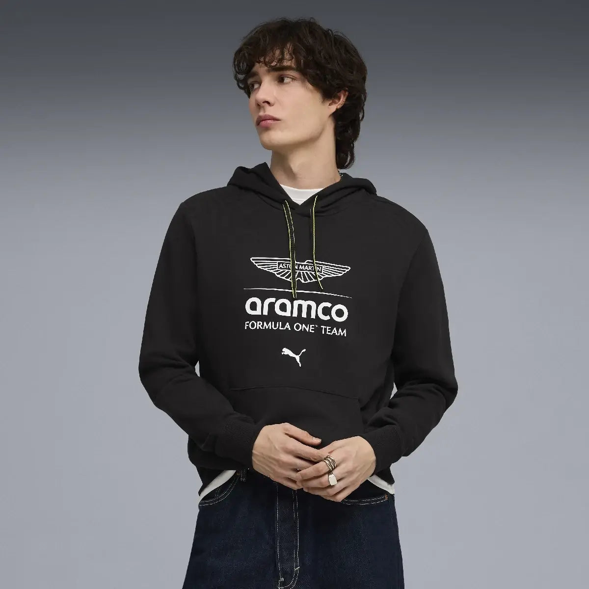 Aston Martin hoodie, essential, black
