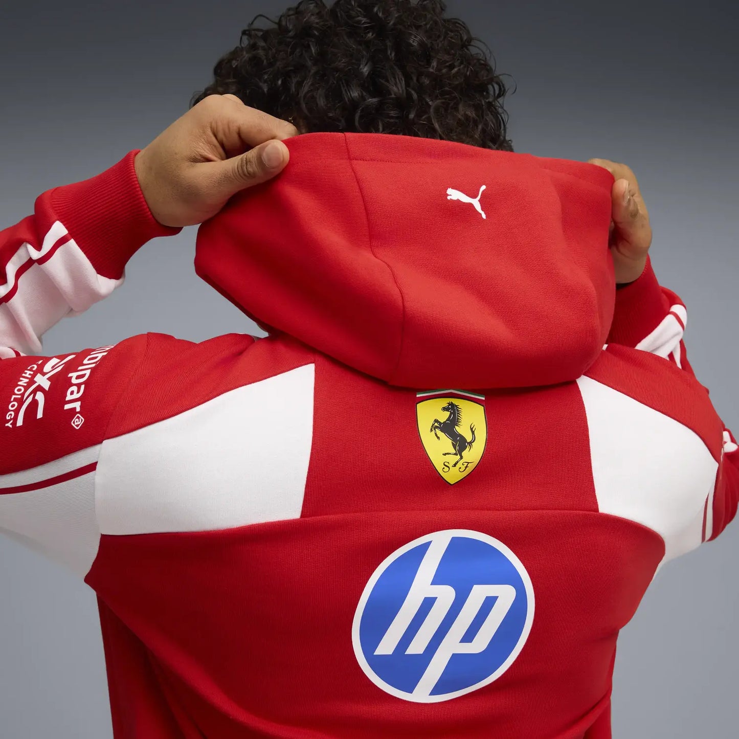 Ferrari hoodie, team, red, 2026