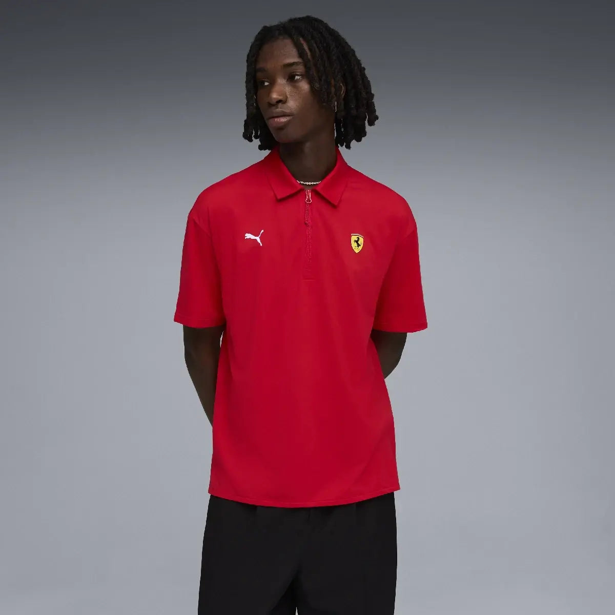 Ferrari polo, cloudspun, red