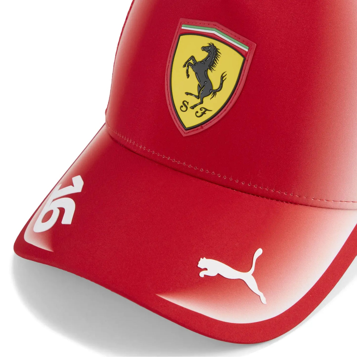 Ferrari trucker cap, team, Charles Leclerc, Puma, red