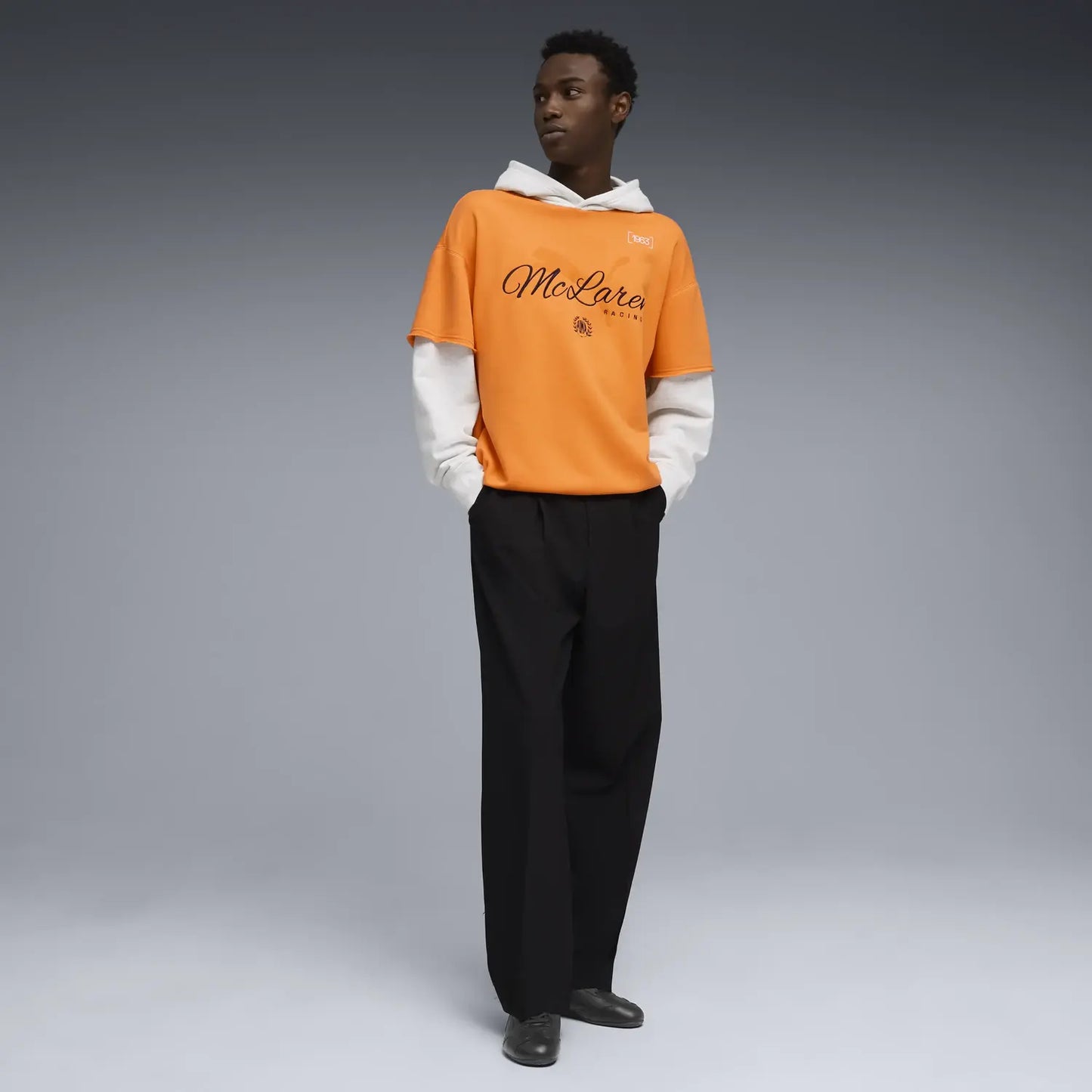 McLaren hoodie, papaya