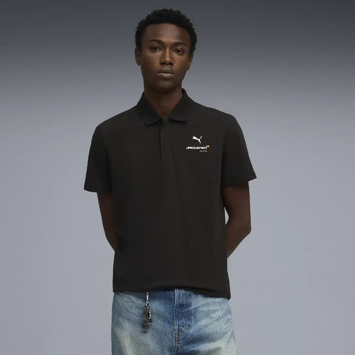 McLaren polo, small logo, black