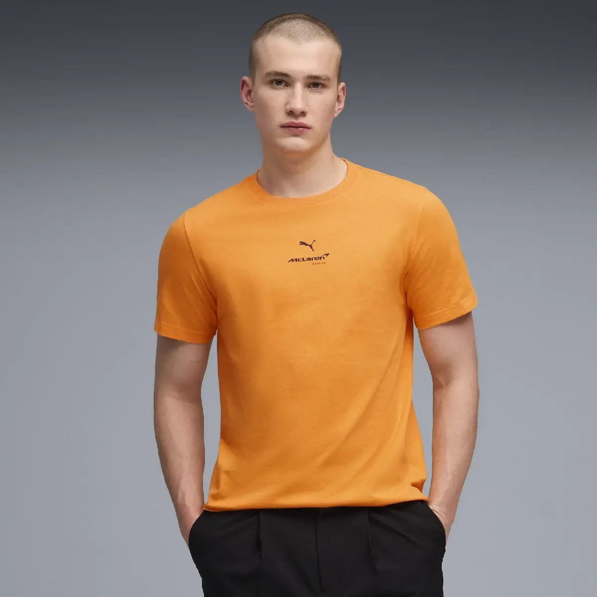 McLaren t-shirt, small logo, papaya