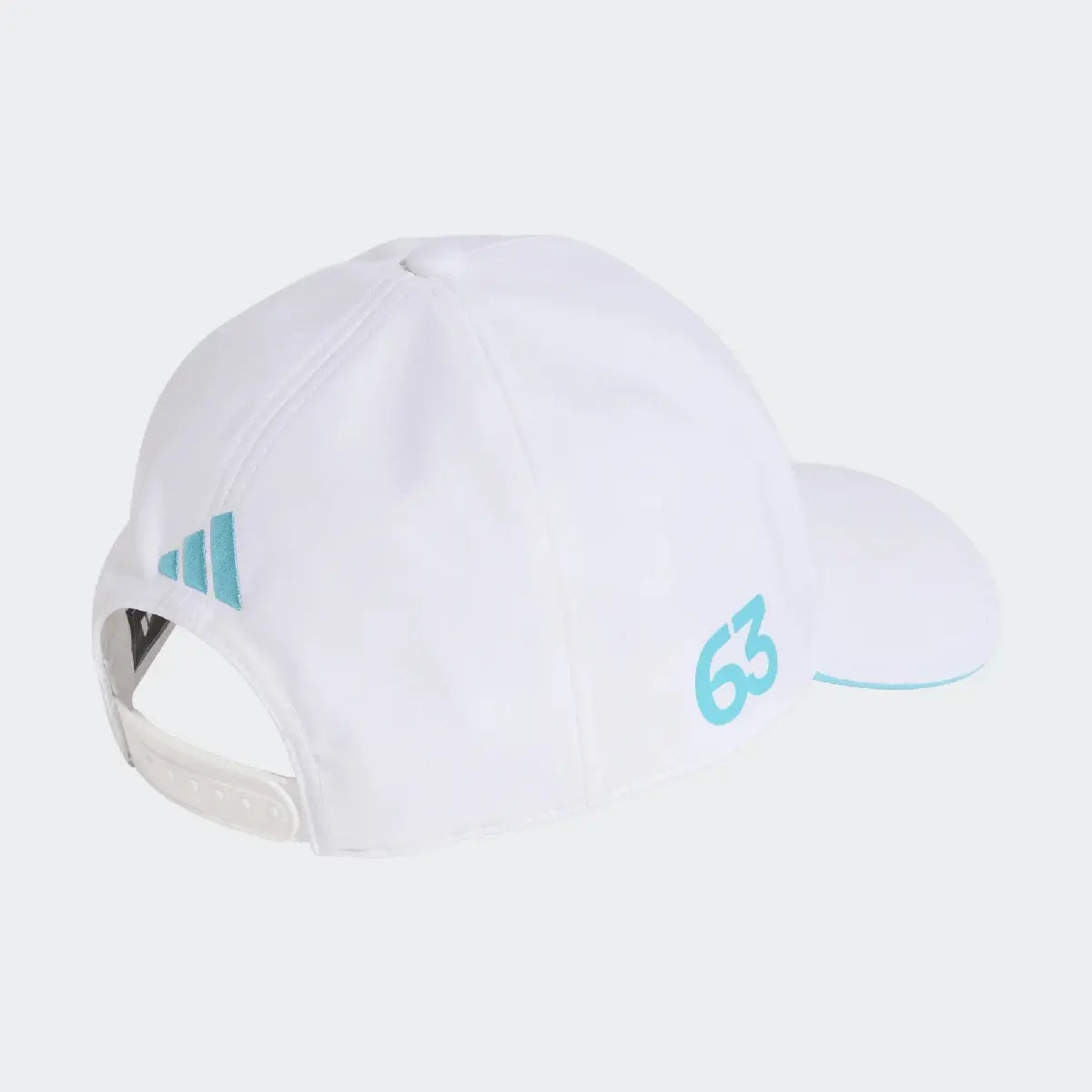 Mercedes cap, team, adidas, George Russell, white