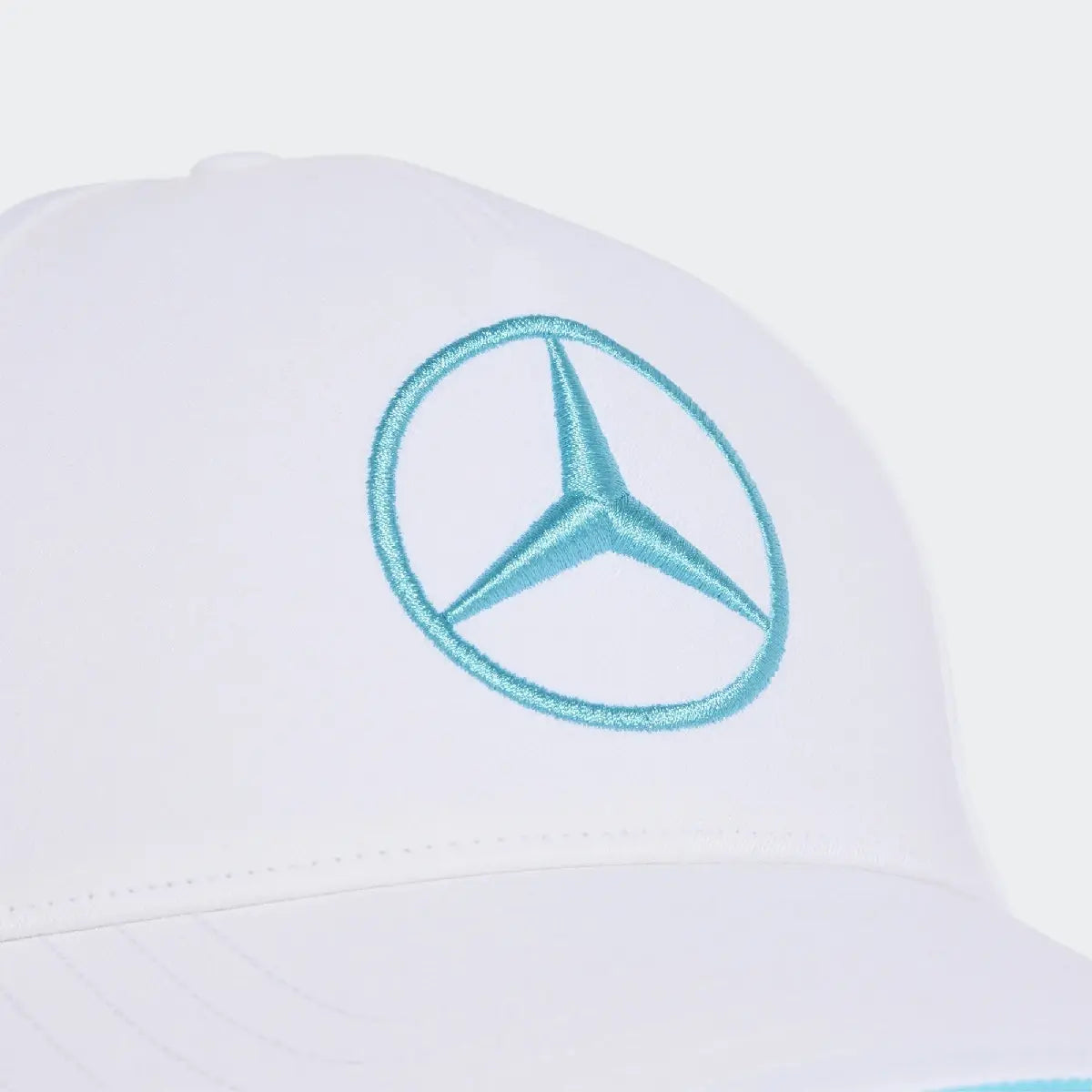 Mercedes cap, team, adidas, George Russell, white