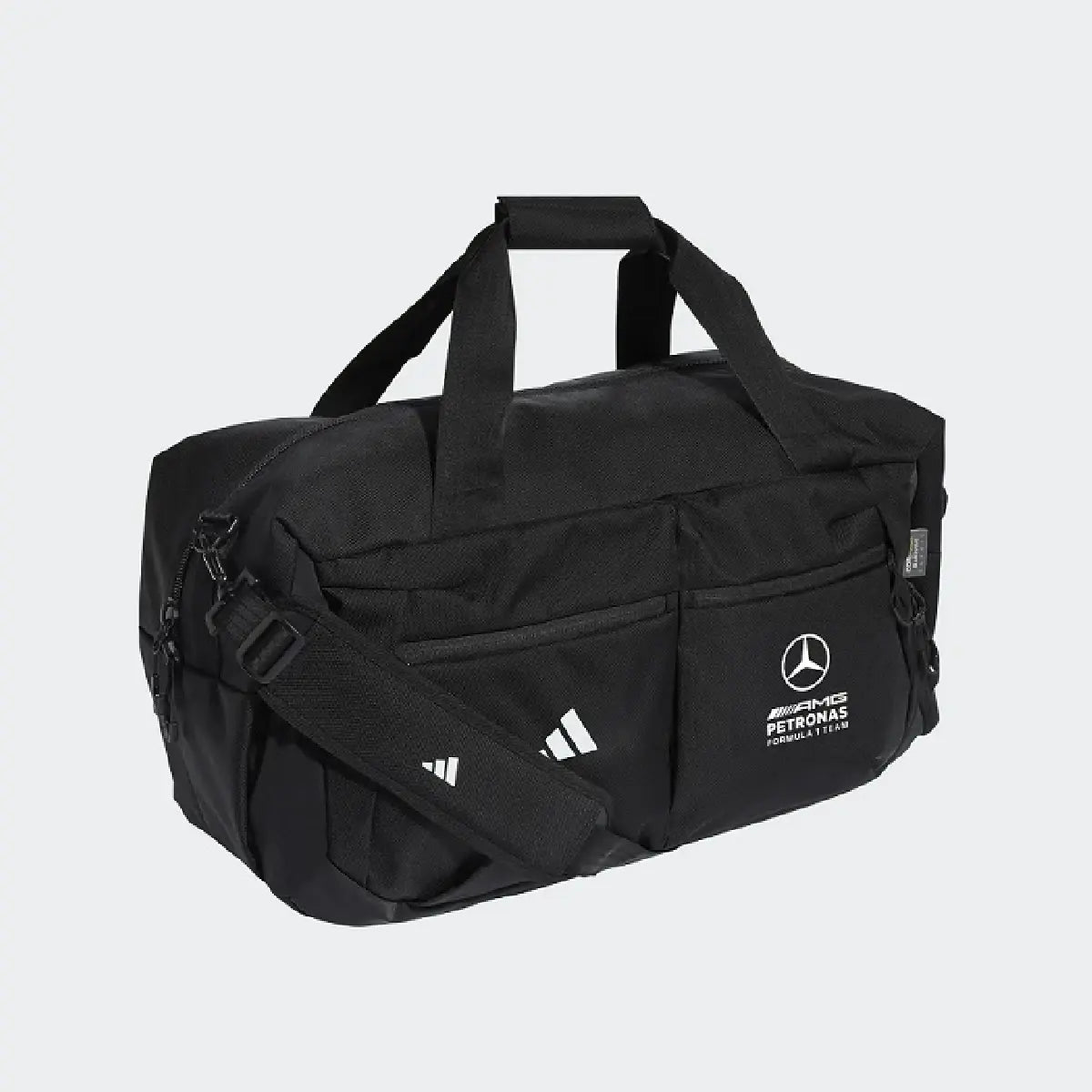 Mercedes duffle bag, adidas, engineers, black