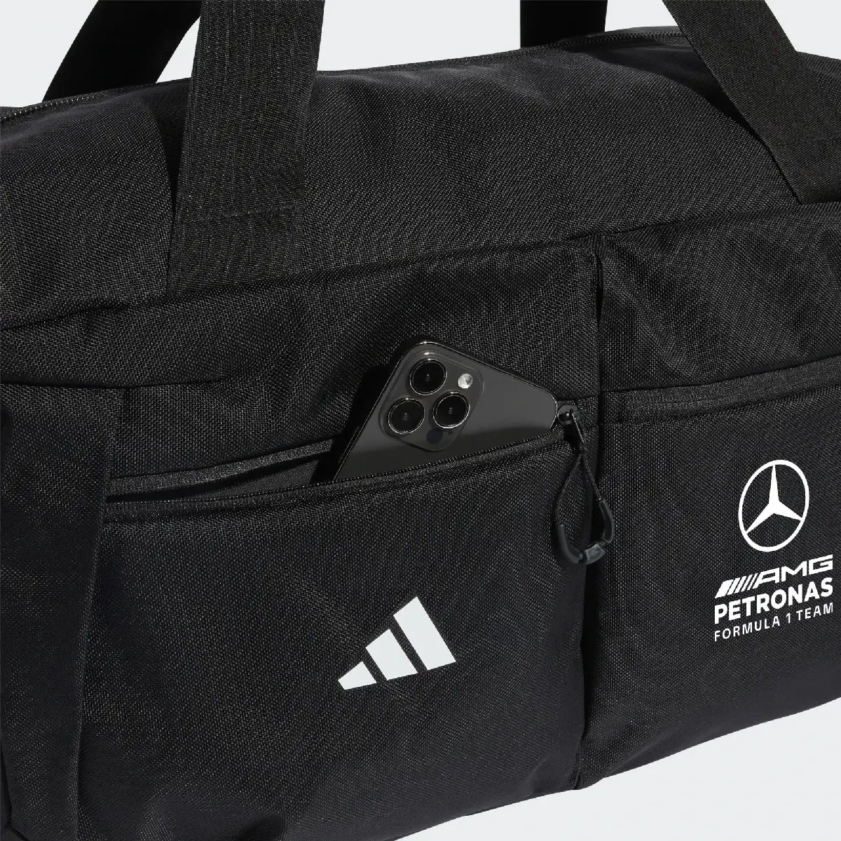Mercedes duffle bag, adidas, engineers, black