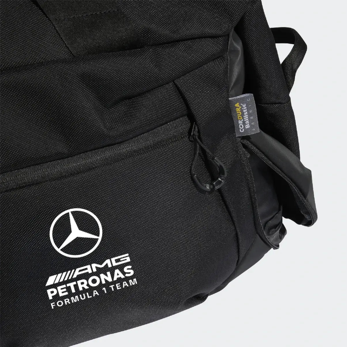 Mercedes duffle bag, adidas, engineers, black