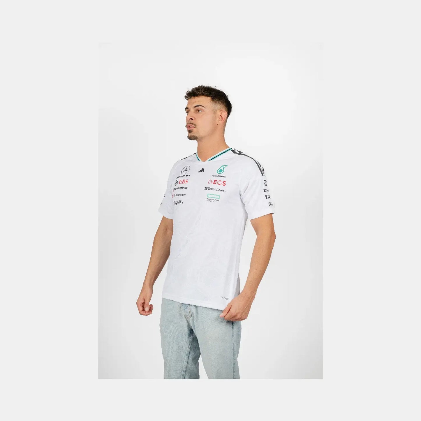Mercedes Jersey, team, adidas, white