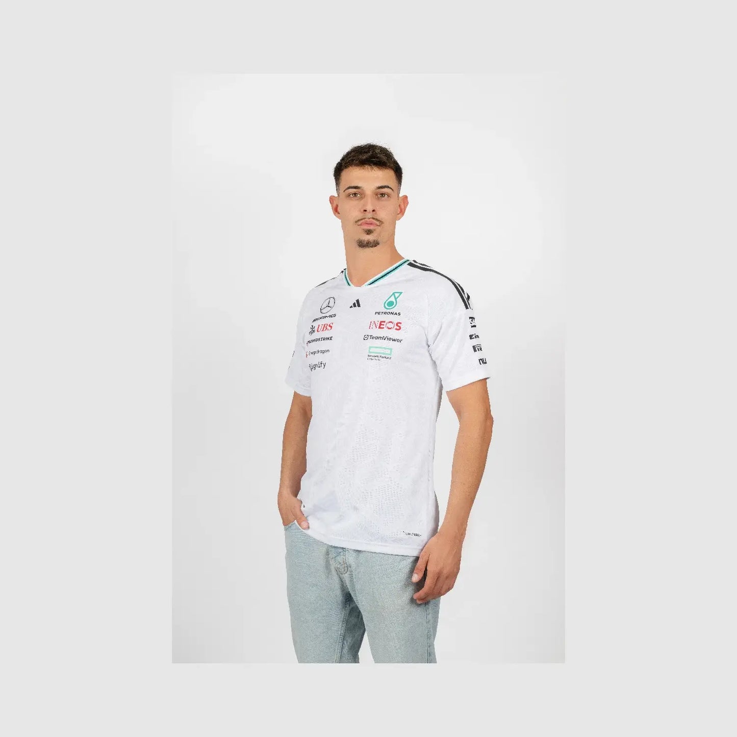 Mercedes Jersey, team, adidas, white
