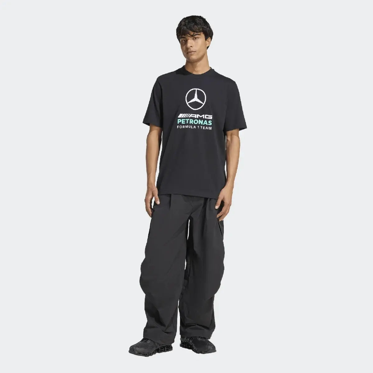 Mercedes t-shirt, Dna, graphic, adidas, black