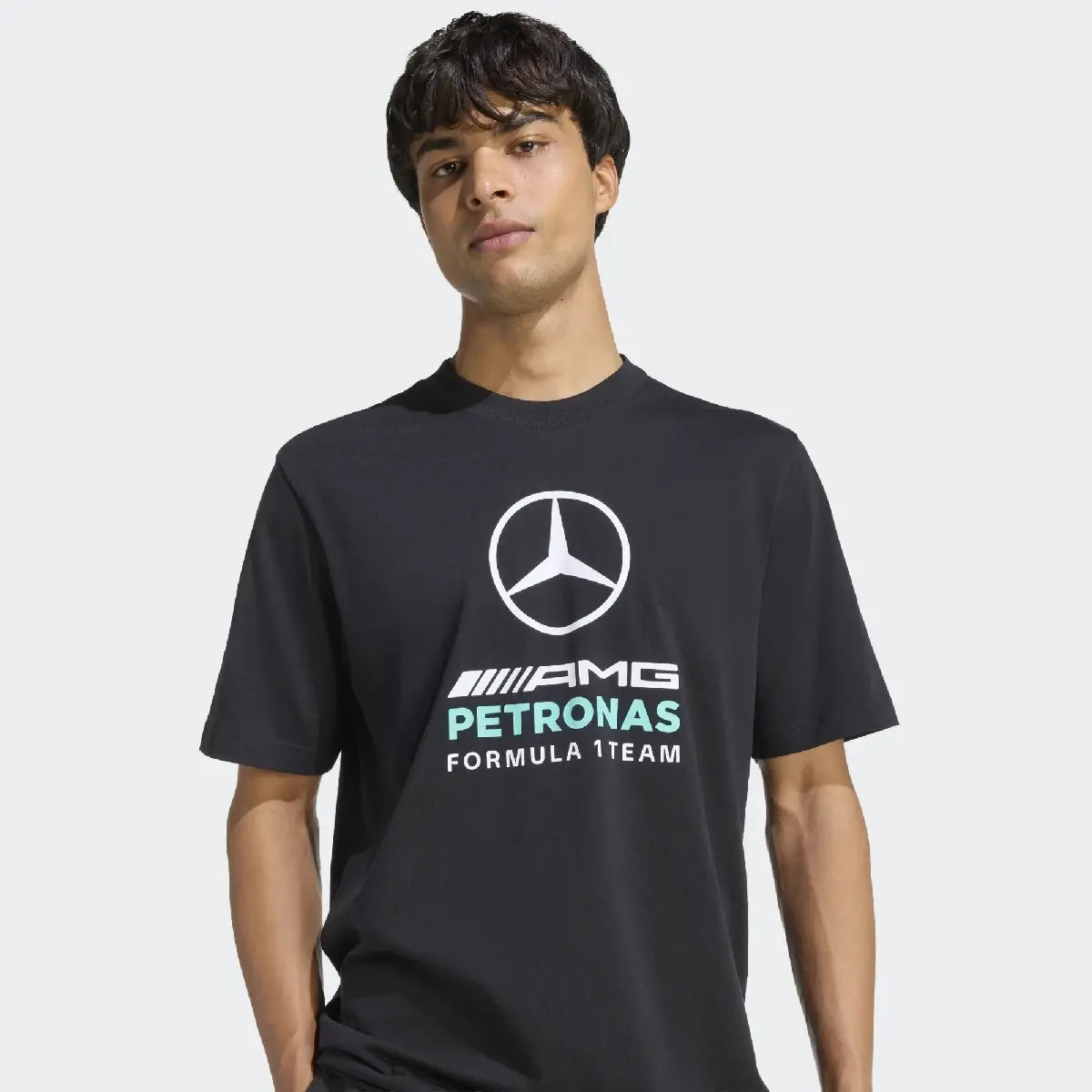 Mercedes t-shirt, Dna, graphic, adidas, black