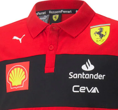 Puma Ferrari Kids Polo, Red, 2022