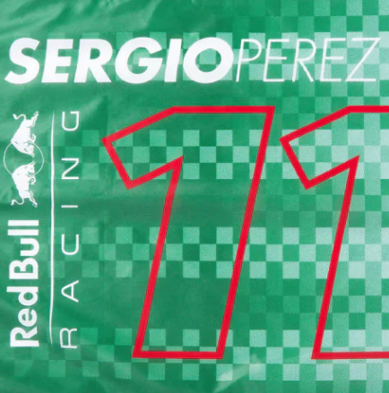 Red Bull Flag, Sergio Pérez, 90x60 cm, Orange, 2021