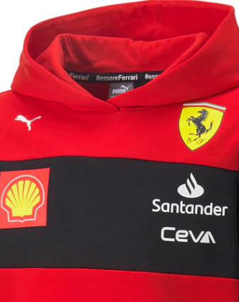 Puma Ferrari Kids Team Sweatshirt, Red, 2022