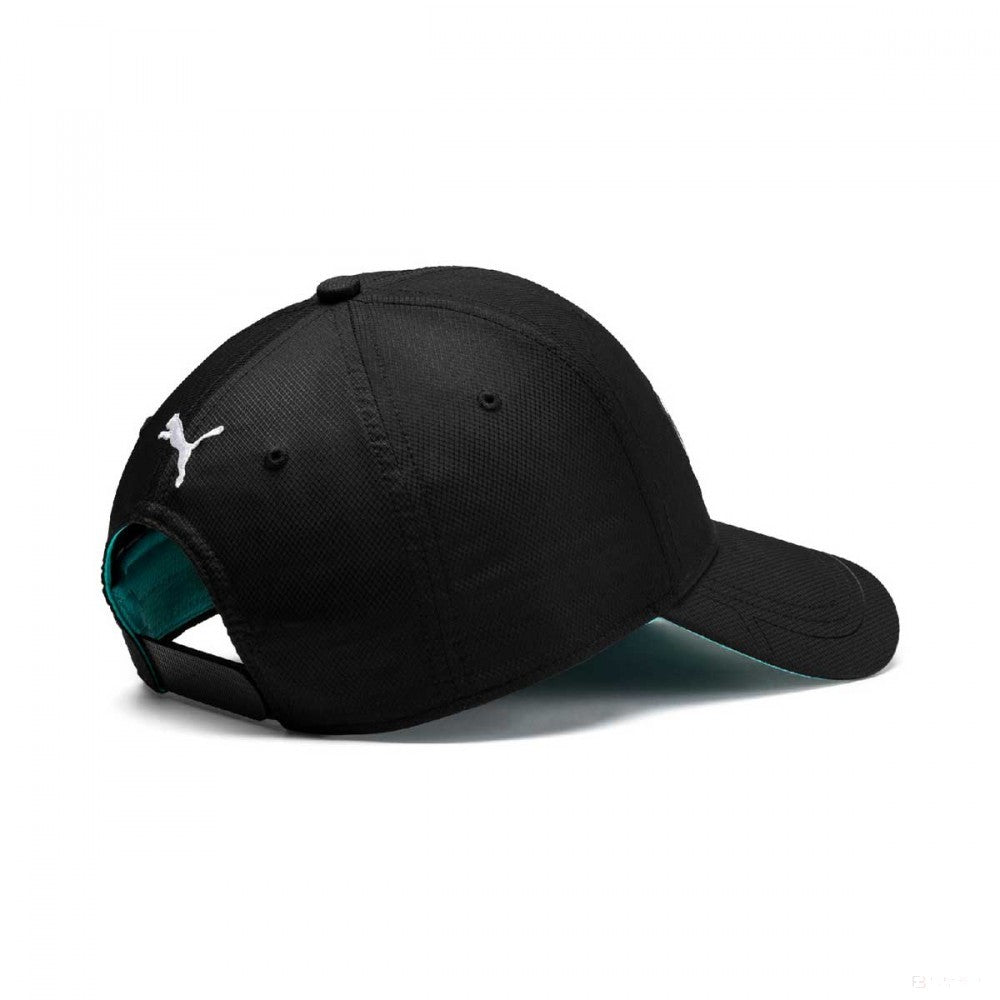 Mercedes Baseball Cap, Adult, Puma Team Logo, Black, 2019