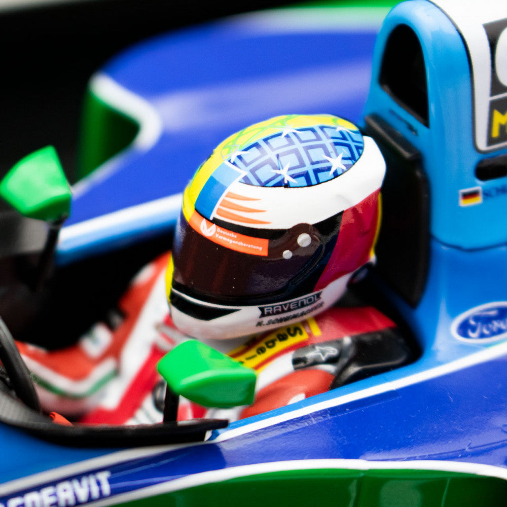 Mick Schumacher Model Car, Benetton Ford B194 Demo Run Belgium GP 2017, 1:18 scale, Blue, 2017