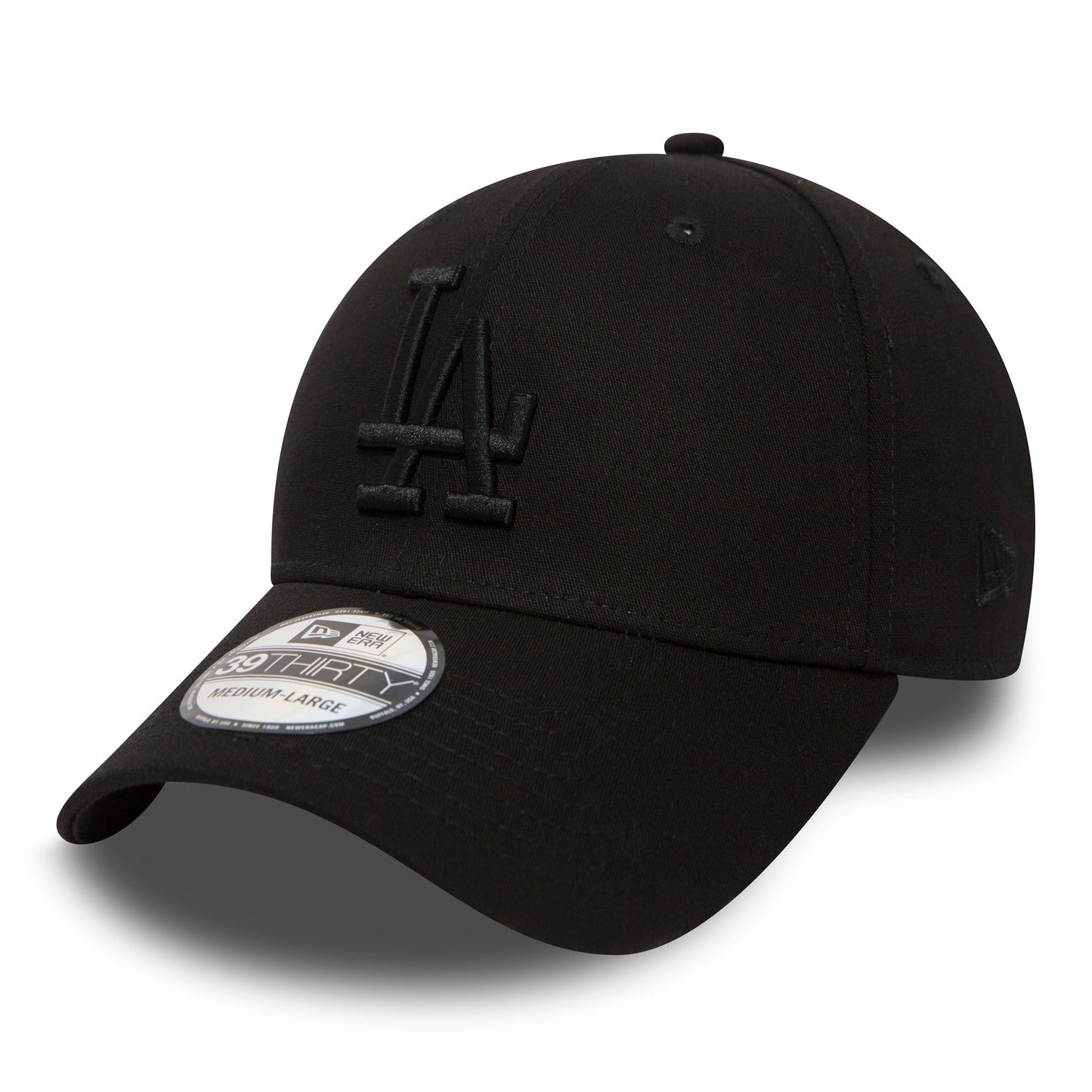 Los Angeles Dodgers cap, New Era, 39THIRTY, essential, full black
