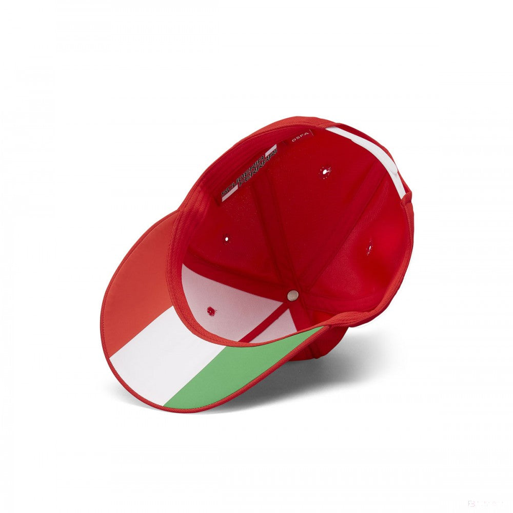 Ferrari Baseball Cap, Scuderia Logo, Adult, Red, 2019