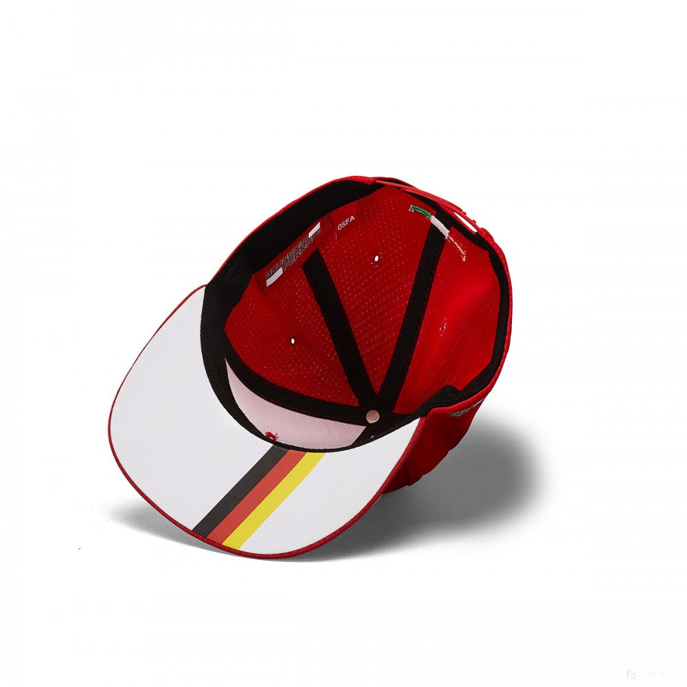 Ferrari Flatbrim Cap, Sebastian Vettel 5, Adult, Red, 2019