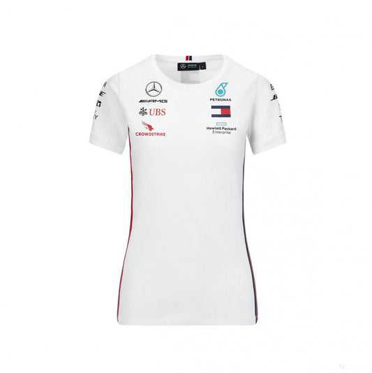 Mercedes Womens T-shirt, Team, White, 2020