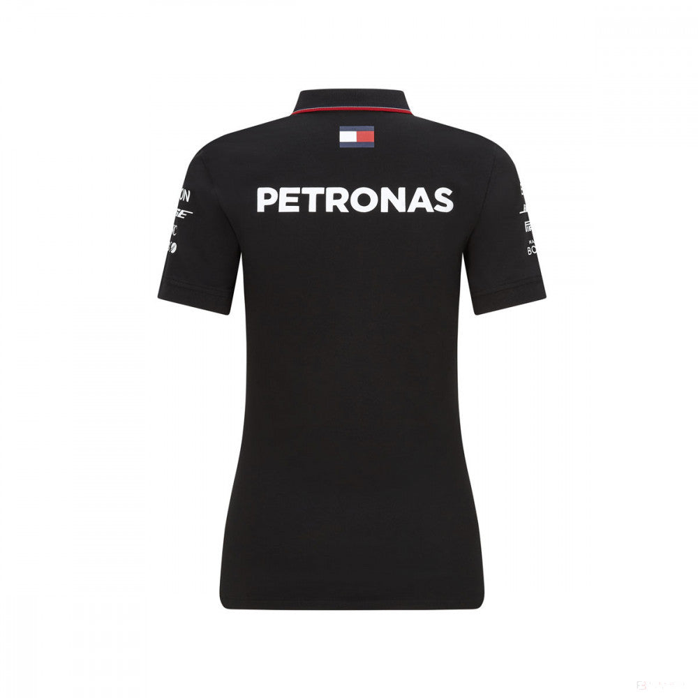 Mercedes Womens Polo, Team, Black, 2020