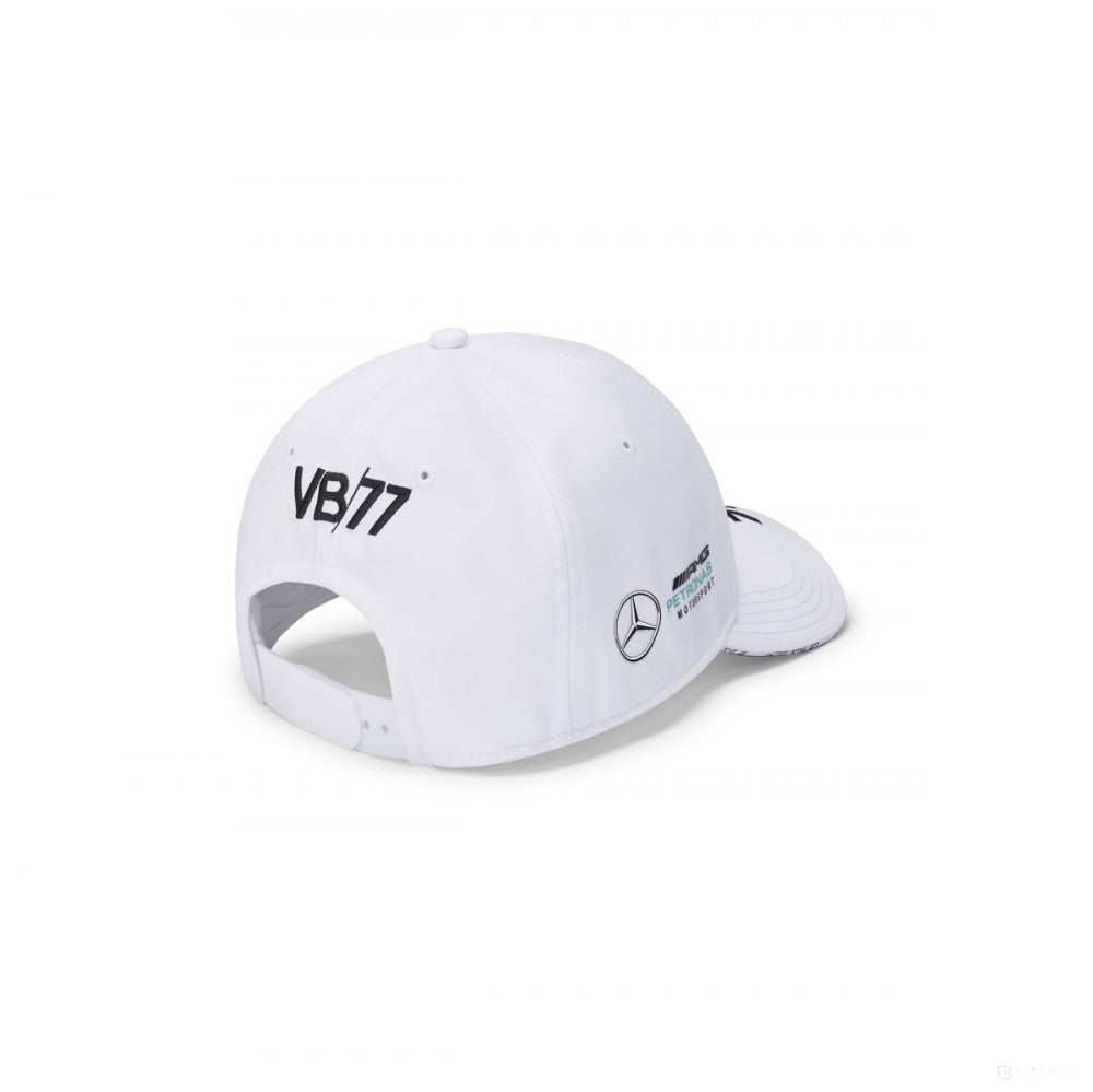 Mercedes Baseball Cap, Valtteri Bottas, Adult, White, 20/21