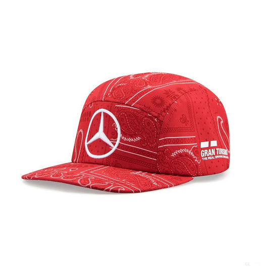 Mercedes Lewis Hamilton Baseball Cap, British GP, Adult, Red, 2020