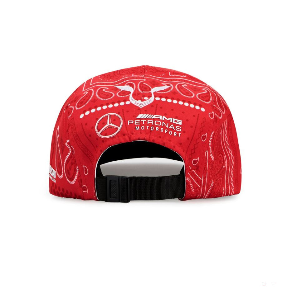 Mercedes Lewis Hamilton Baseball Cap, British GP, Adult, Red, 2020