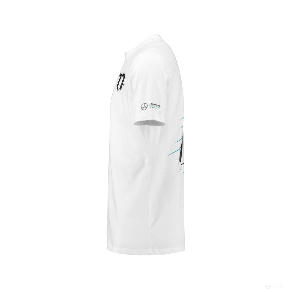 Mercedes Kids T-shirt, Bottas, White, 2018