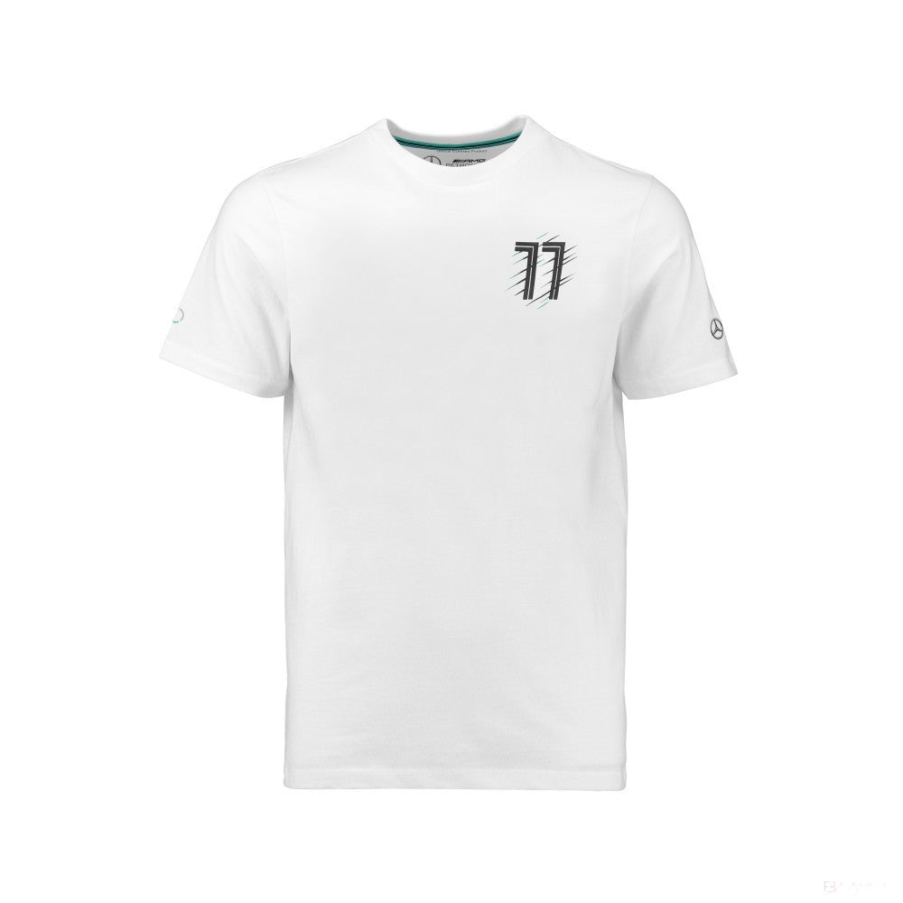 Mercedes Kids T-shirt, Bottas, White, 2018