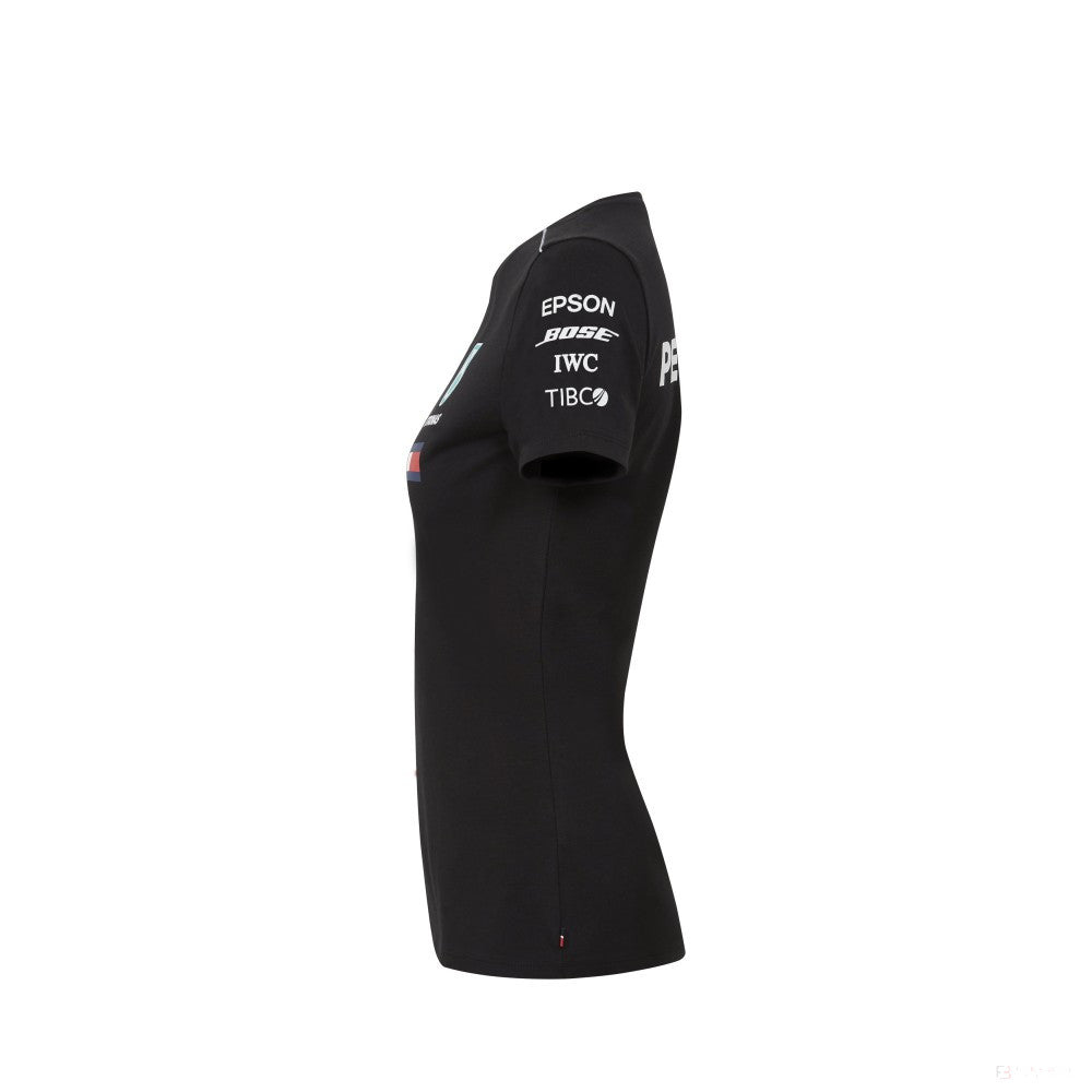 Mercedes Womens T-shirt, Team, Black, 2018