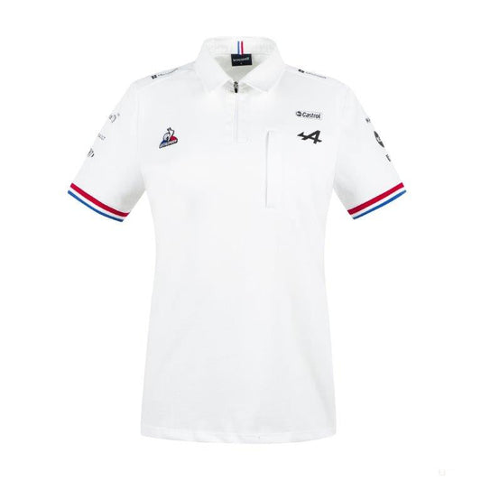 Alpine Womens Polo, Team, White, 2021