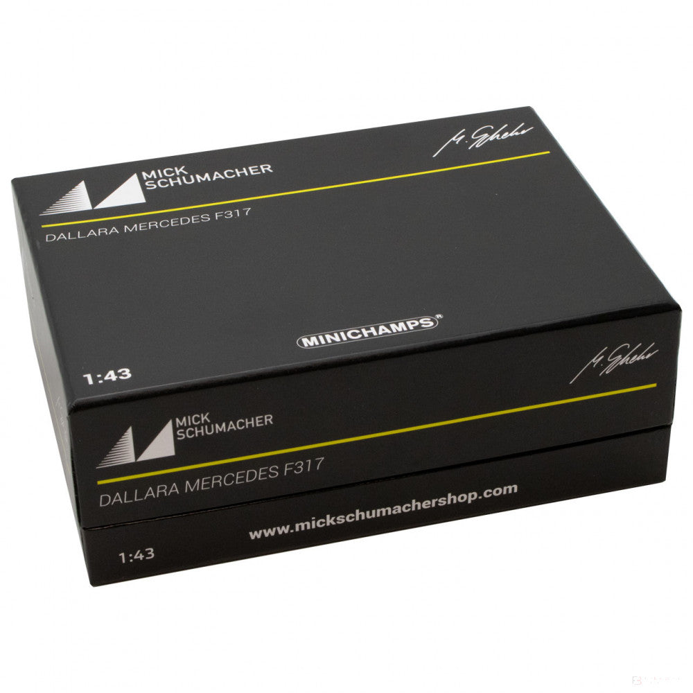 Mick Schumacher Model Car, Dallara Mercedes F317 F3 European Champion 2018, 1:43 scale, White, 2018