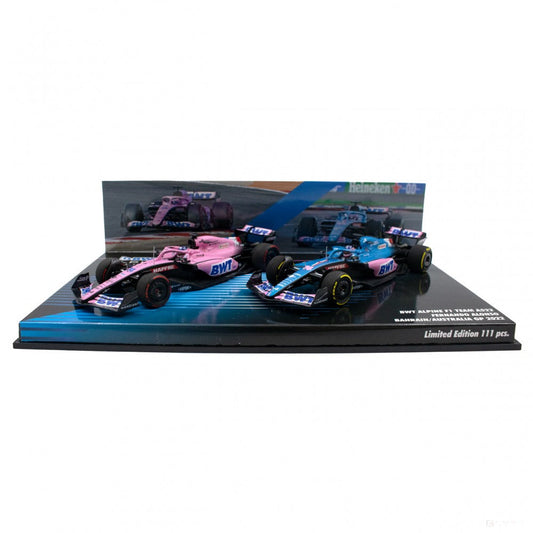 Fernando Alonso BWT Alpine F1 Team A522 Formula 1 Bahrain / Australia GP 2022 Double Set
